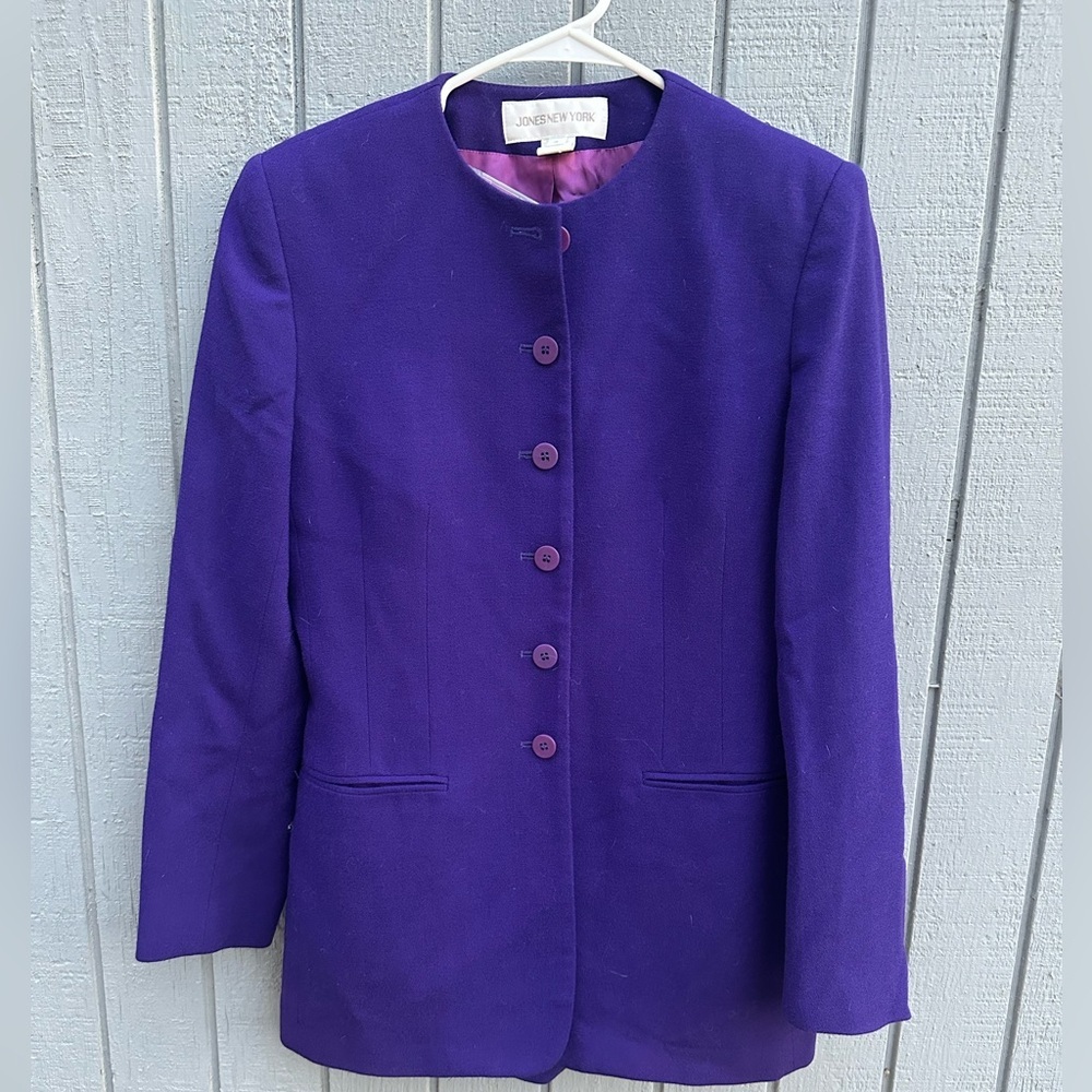 Jones NY Purple Skirt Suit